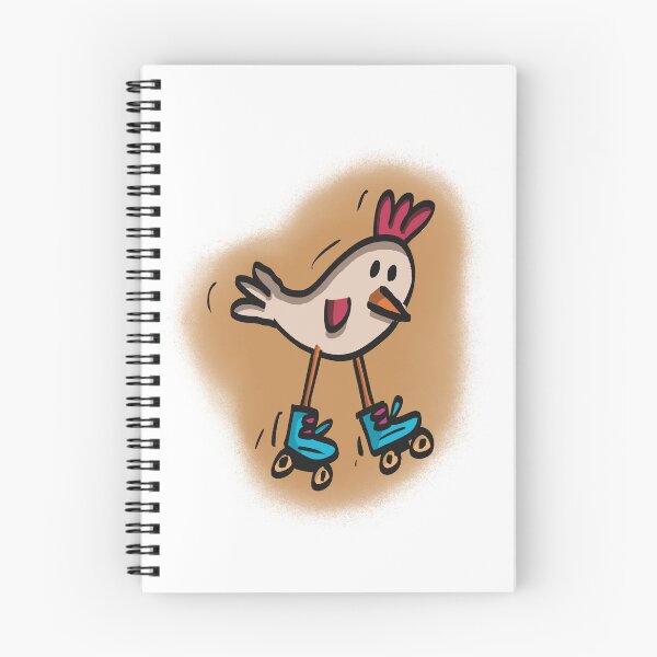 Item preview, Roller skating chicken designed and sold by SombreroDoodles.