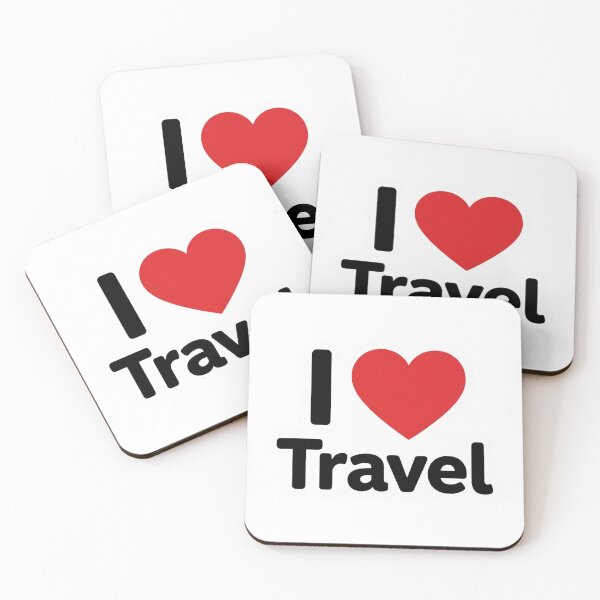 Item preview, I Love Travel Gift Cute Wanderlust Art Graphic Traveler Present for Vacation and Adventure Fans designed and sold by raedattia.
