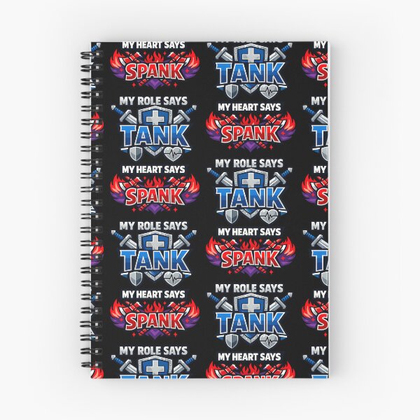 Item preview, My Role Says Tank My Heart Says Spank Funny MMORPG Gamer Gift designed and sold by TeeTimeTreasure.