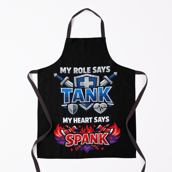 Item preview, My Role Says Tank My Heart Says Spank Funny MMORPG Gamer Gift designed and sold by TeeTimeTreasure.