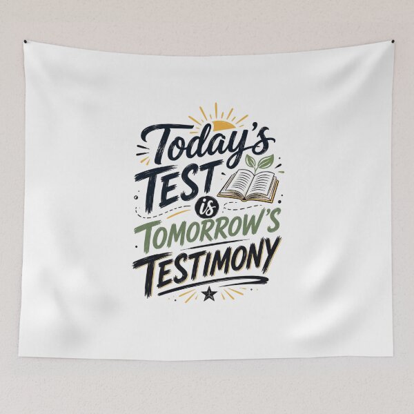 Item preview, Today's Test is Tomorrow's Testimony Back To School T-Shirt – Funny Gamer Student First Day School Graphic  designed and sold by Artimax-Studio.