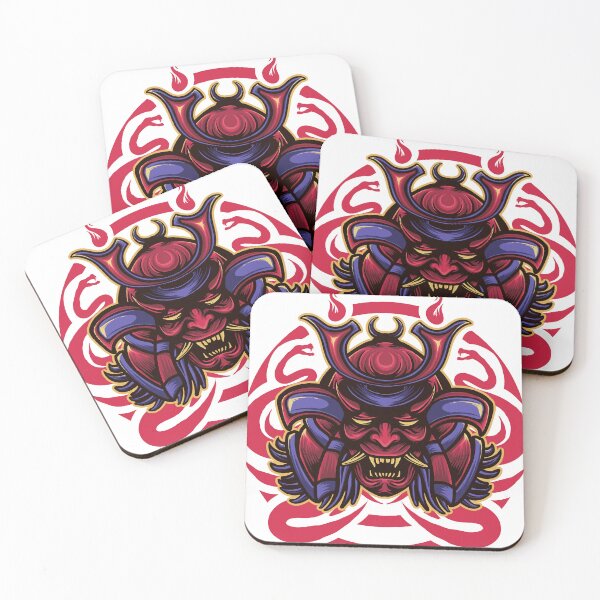 Item preview, Japanese Oni Samurai Mask Graphic designed and sold by RiderSpoon.