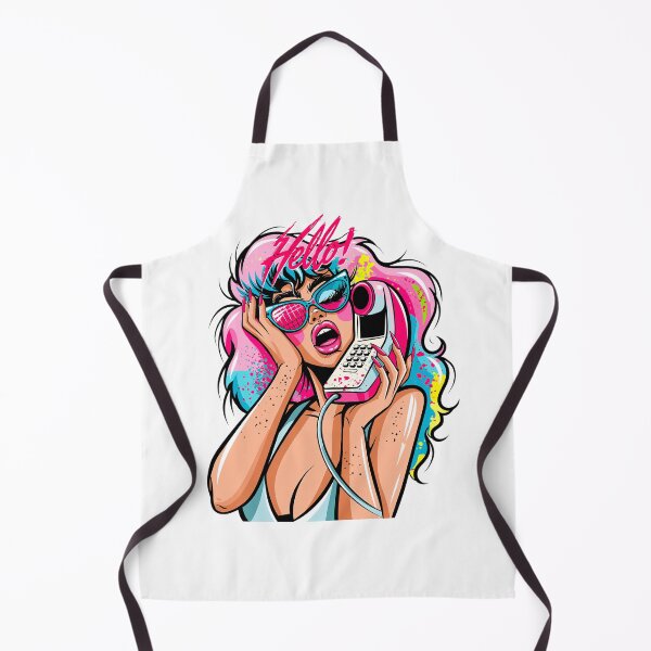 Item preview, Stylish woman with a phone, retro style, 70s designed and sold by TanyaLovus.