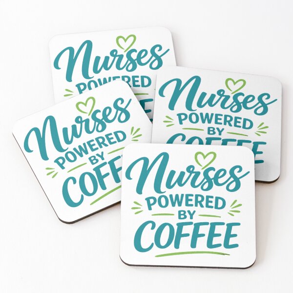 Item preview, Nurses Powered by Coffee designed and sold by ECWhite JR Designs.