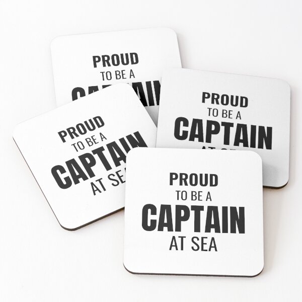 Item preview, Proud to be a Captain at Sea (Black) designed and sold by ShipCrewNation.
