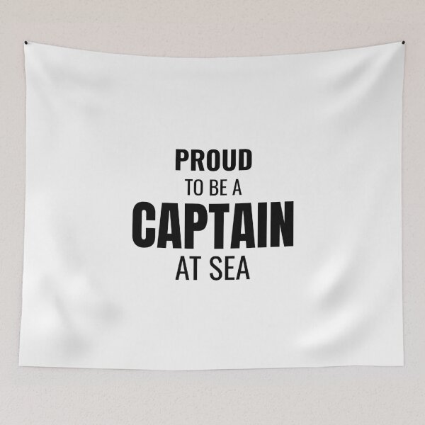 Item preview, Proud to be a Captain at Sea (Black) designed and sold by ShipCrewNation.