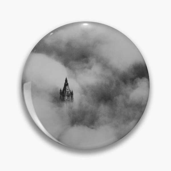 Item preview, 1928 Vintage Woolworth tower in clouds, New York City aerial fine art black and white photograph designed and sold by Astrid Arkhangelsky.