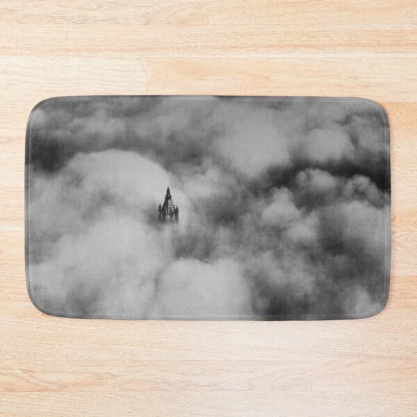 Item preview, 1928 Vintage Woolworth tower in clouds, New York City aerial fine art black and white photograph designed and sold by Astrid Arkhangelsky.