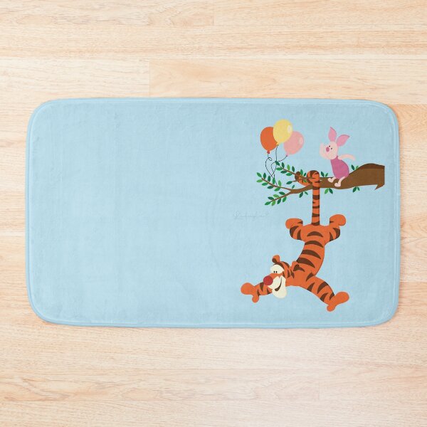 Item preview, Tigger Hanging Upside Down with Piglet and Balloons Illustration designed and sold by LudmylArt.