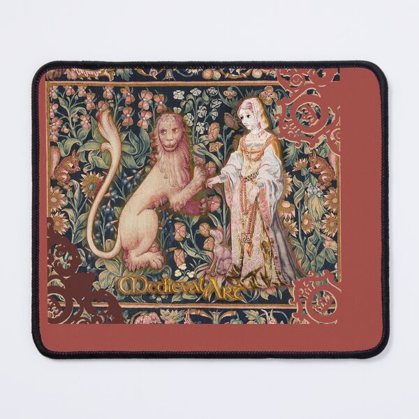 Item preview, Medieval Art - Lady, Dog and the Royal Lion (by ACCI) designed and sold by VanyssaGraphics.