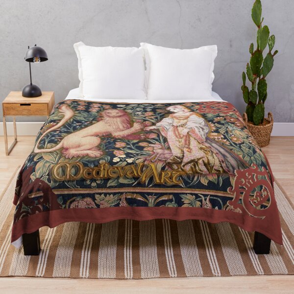 Item preview, Medieval Art - Lady, Dog and the Royal Lion (by ACCI) designed and sold by VanyssaGraphics.