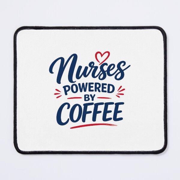 Item preview, Nurses Powered by Coffee designed and sold by ECWhite JR Designs.