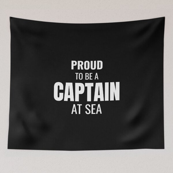 Item preview, Proud to be a Captain at Sea (White) designed and sold by ShipCrewNation.