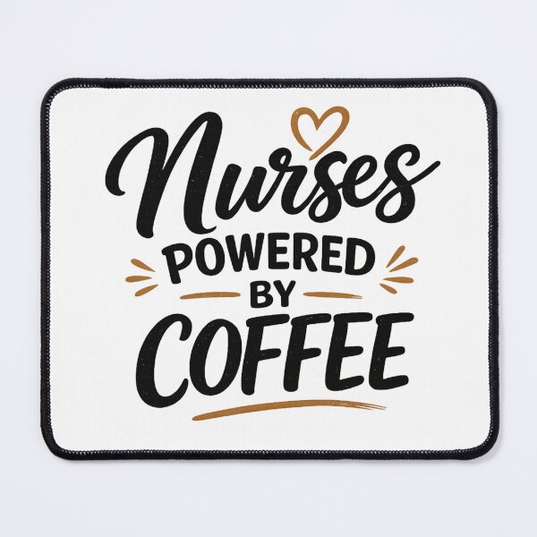 Item preview, Nurses Powered by Coffee designed and sold by ECWhite JR Designs.