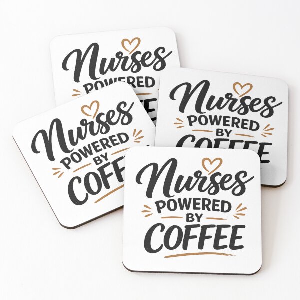 Item preview, Nurses Powered by Coffee designed and sold by ECWhite JR Designs.