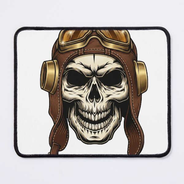 Item preview, Vintage Aviator Skull Pilot Leather Helmet Goggles T-Shirt designed and sold by Antony004.
