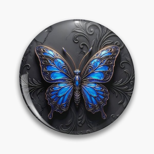 Item preview, Blue Gothic Butterfly 3D Jewel Design designed and sold by LuisWorks.