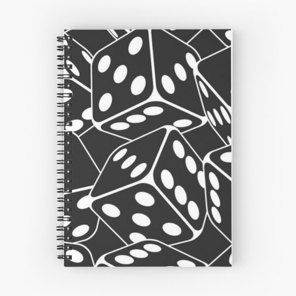 Item preview, Black and White Falling Dice Seamless Game Pattern designed and sold by LYAN-STORE.
