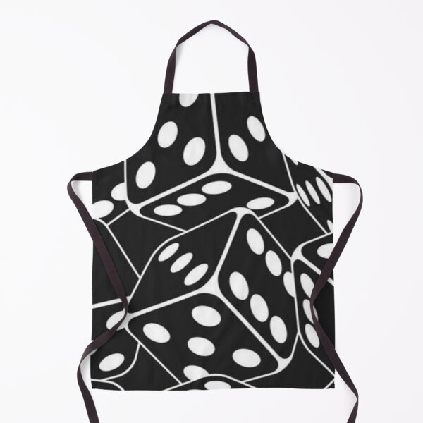 Item preview, Black and White Falling Dice Seamless Game Pattern designed and sold by LYAN-STORE.