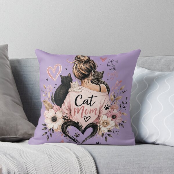 Item preview, Cat Mom & Kittens | Floral Cat Lover Design | Cute Cat Mom Gift designed and sold by Activity01.