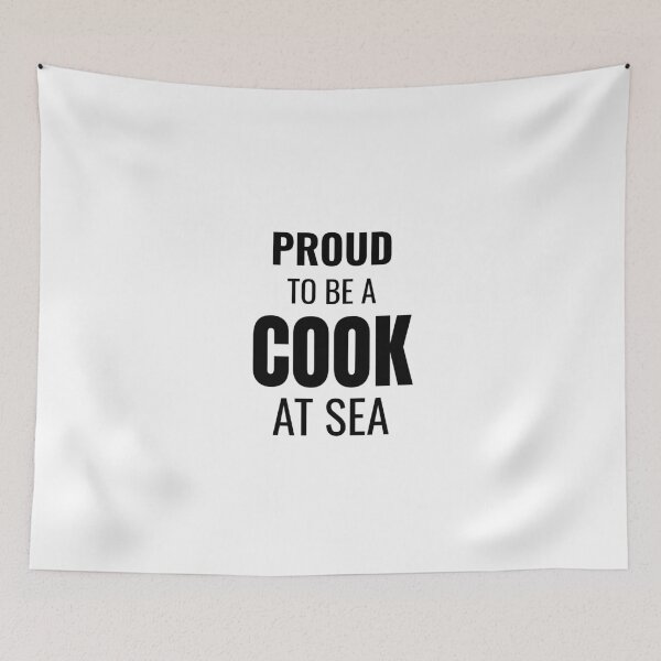 Item preview, Proud to be a Cook at Sea (Black) designed and sold by ShipCrewNation.
