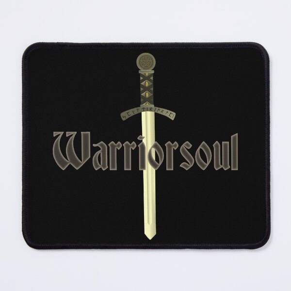 Item preview, Warriorsoul, broadsword, combative, slogan motifs men designed and sold by Kirei-Lily.