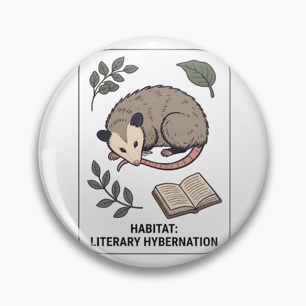 Artikelvorschau, Opossum-Lebensraum – Literarischer Winterschlaf – Gemütlicher Lesestoff entworfen und verkauft von BobbyTee Merch.