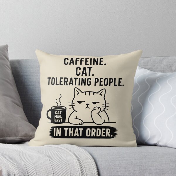 Item preview, Caffeine cat tolerating people designed and sold by SignumShop.