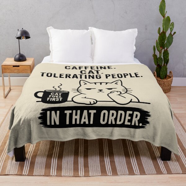 Item preview, Caffeine cat tolerating people designed and sold by SignumShop.