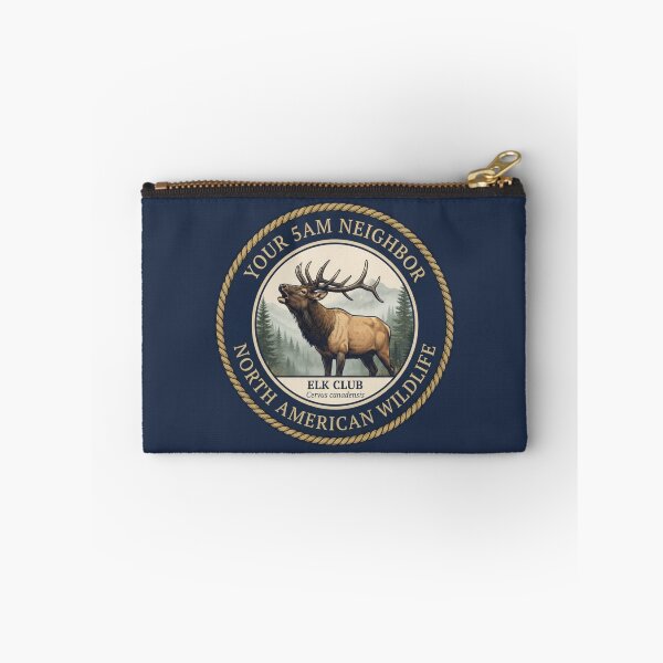 Item preview, Your 5AM Neighbor Elk Club Humor Badge designed and sold by CalmCapy Co.