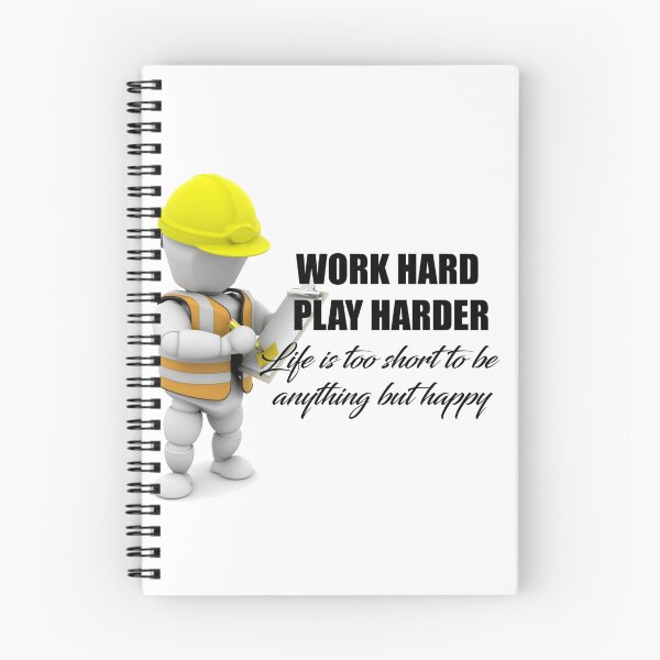 Item preview, Work hard, play harder designed and sold by Lin-B-Designs.