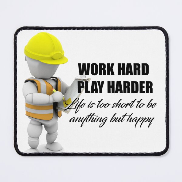 Item preview, Work hard, play harder designed and sold by Lin-B-Designs.