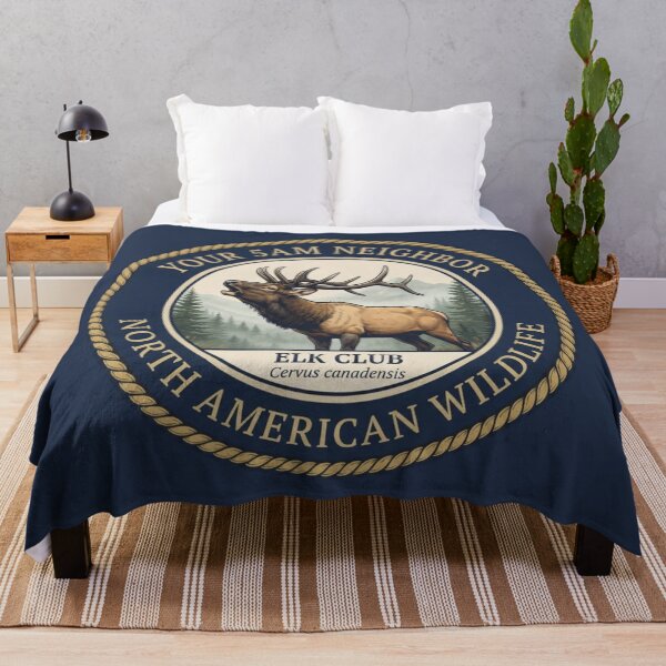 Item preview, Your 5AM Neighbor Elk Club Humor Badge designed and sold by CalmCapy Co.