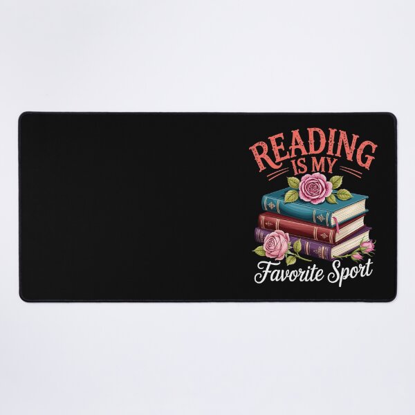 Item preview, reading is my favorite sport books flowers designed and sold by jkrphoto.