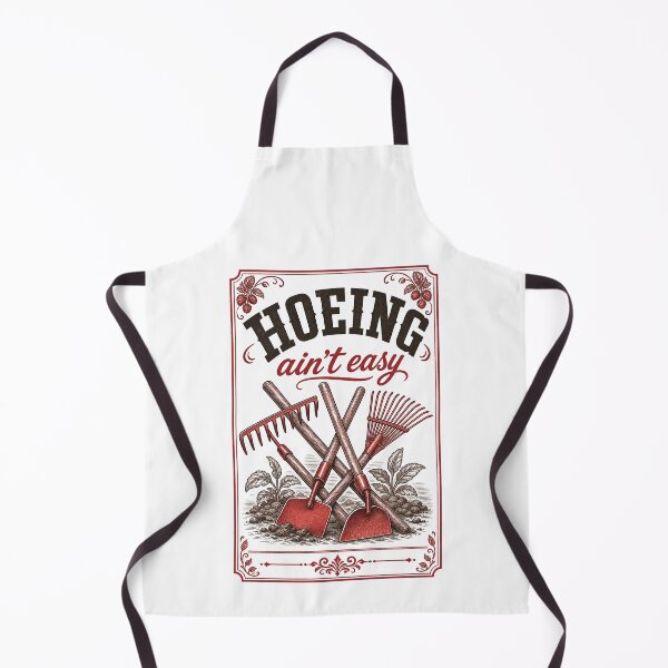 Item preview, Hoeing Aint Easy Organic Gardening designed and sold by LuminOrb.