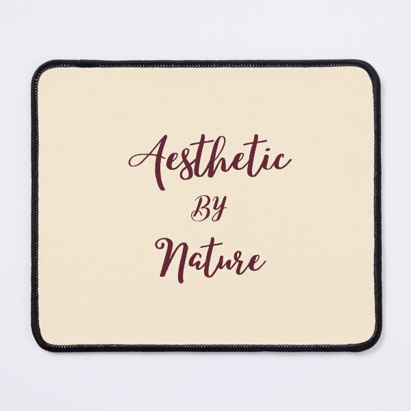 Item preview, Aesthetic By Nature | Burgundy Cursive Calligraphy Typography designed and sold by Sparkle First Co..