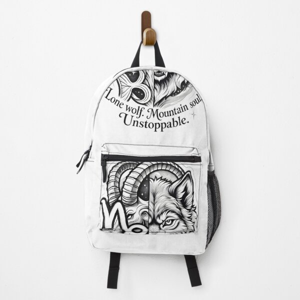 Item preview, Capricorn Lone Wolf Mountain Soul designed and sold by Zodiac Celestial Art.
