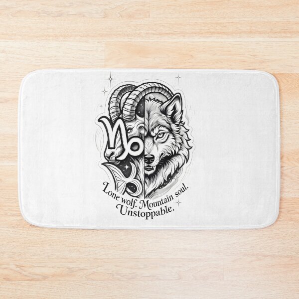 Item preview, Capricorn Lone Wolf Mountain Soul designed and sold by Zodiac Celestial Art.