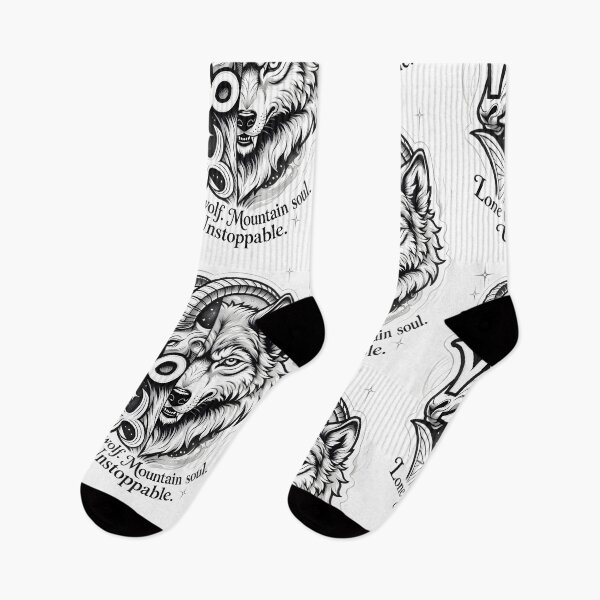 Item preview, Capricorn Lone Wolf Mountain Soul designed and sold by Zodiac Celestial Art.