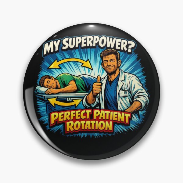 Item preview, My Superpower? Perfect Patient Rotation | Radiology Comic Humor designed and sold by Timeless Junction.