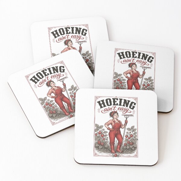Item preview, Hoeing Aint Easy Organic Gardening Plants designed and sold by LuminOrb.