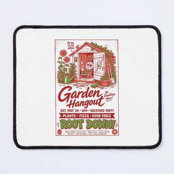Item preview, Garden Hangout Root Down Organic Gardening designed and sold by LuminOrb.