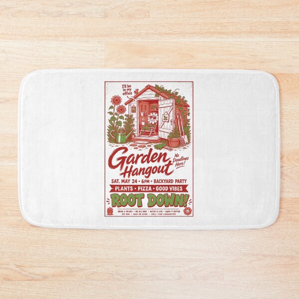 Item preview, Garden Hangout Root Down Organic Gardening designed and sold by LuminOrb.