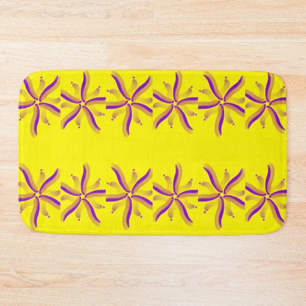Item preview, Purple flowers on yellow sky designed and sold by DiFraia Studio.