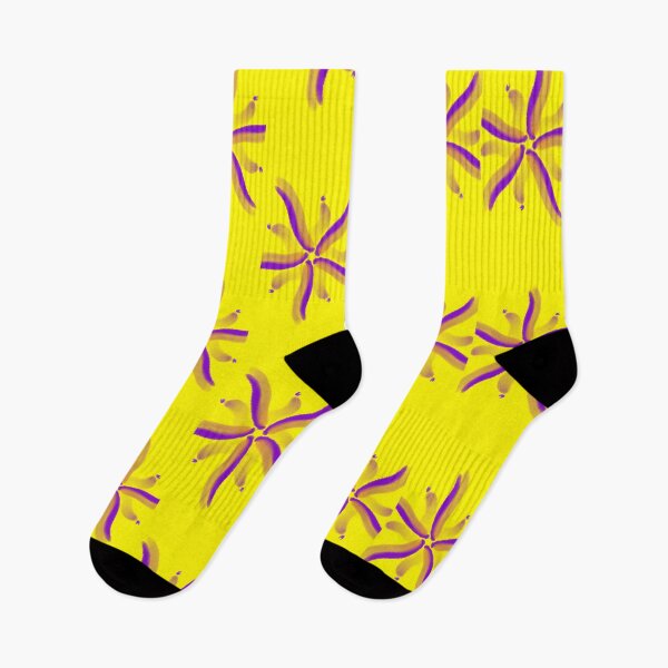 Item preview, Purple flowers on yellow sky designed and sold by DiFraia Studio.