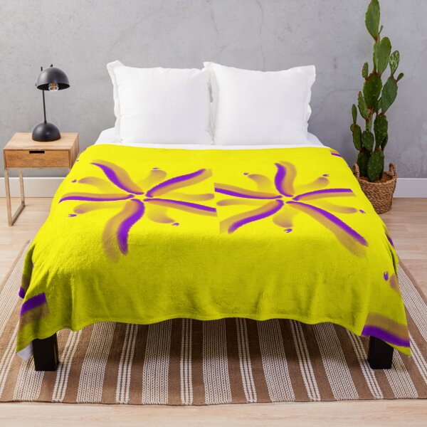 Item preview, Purple flowers on yellow sky designed and sold by DiFraia Studio.