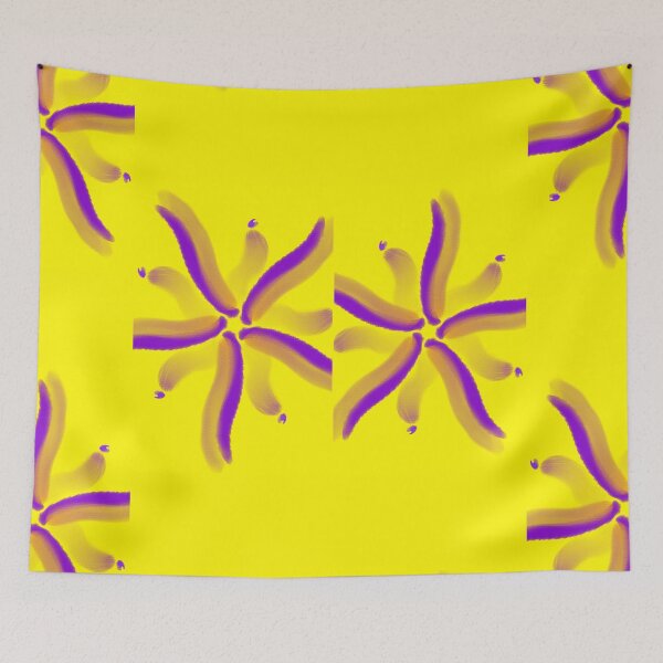Item preview, Purple flowers on yellow sky designed and sold by DiFraia Studio.