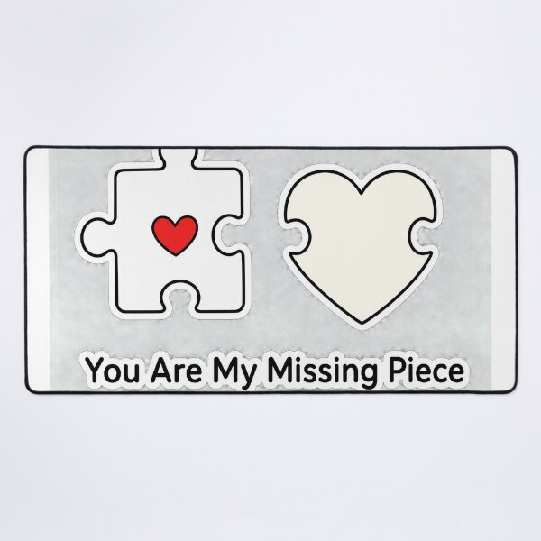 Item preview, You Are My Missing Piece Cute Puzzle Heart Sticker designed and sold by Aliplus+.