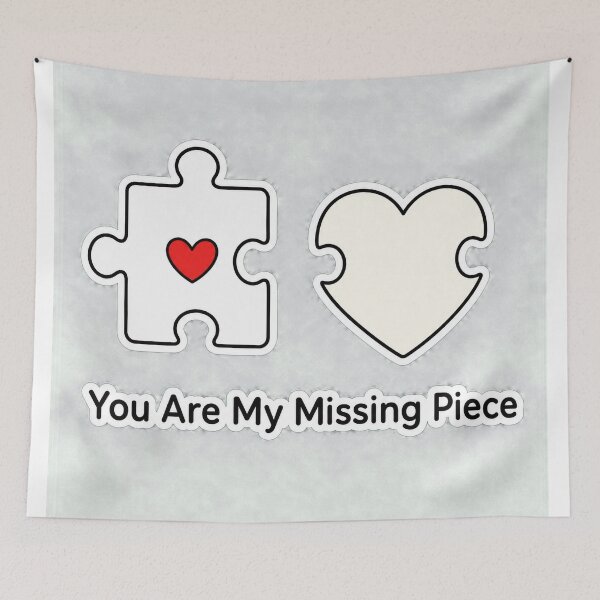 Item preview, You Are My Missing Piece Cute Puzzle Heart Sticker designed and sold by Aliplus+.