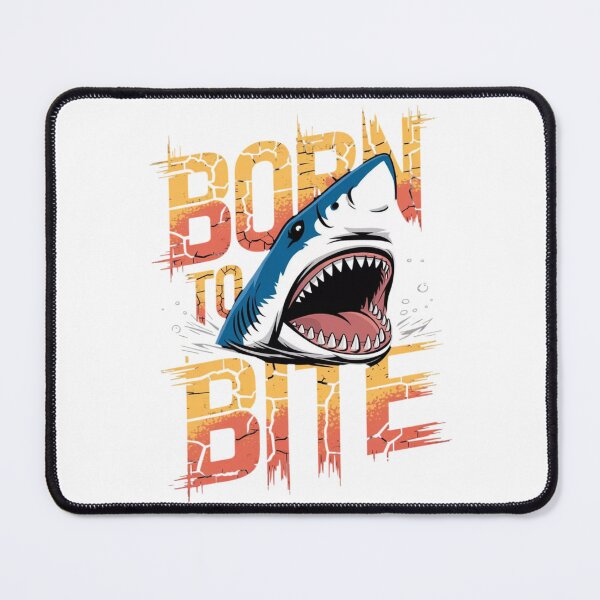 Item preview, Born To Bite - Fierce Great White Shark designed and sold by Shopeon Designs.